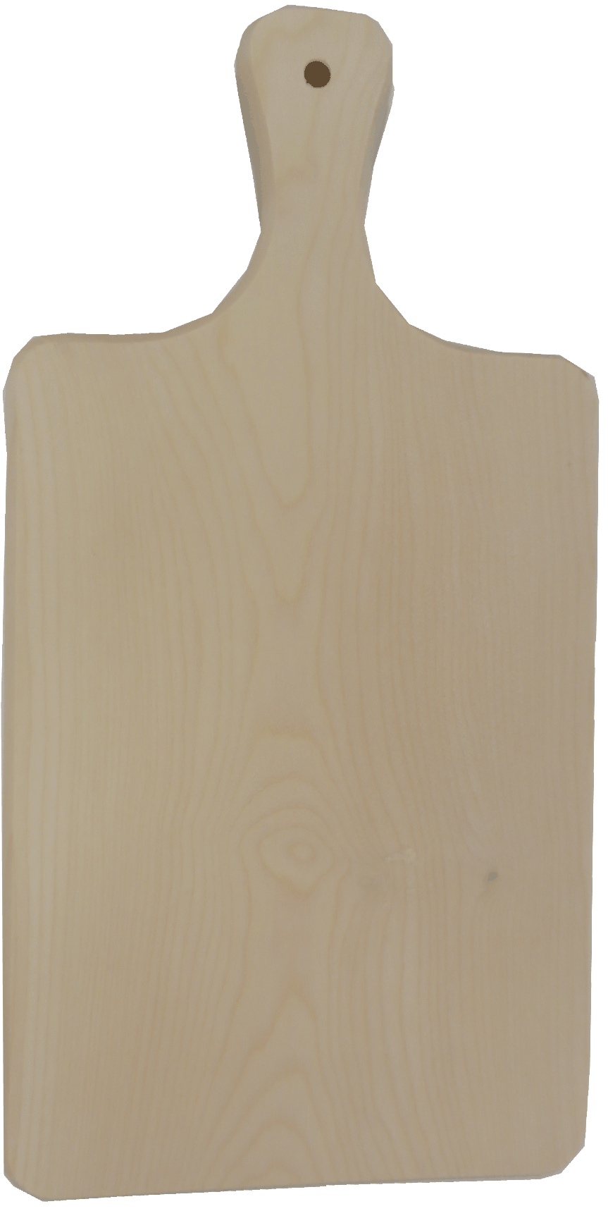 Schneidbrett mit Griff, Ahorn, 32 x 14 x 1,2 cm