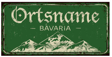 Fototasse mit Sublimationsdruck, "Bavaria" 3 Berge