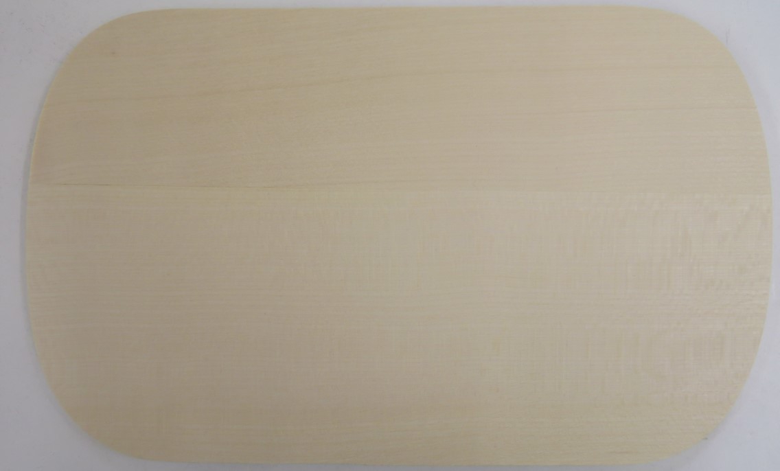 Schneidbrett oval, Ahorn, 26 x 16 x 1,5 cm